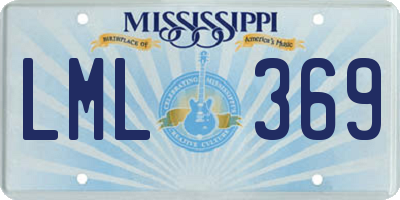 MS license plate LML369