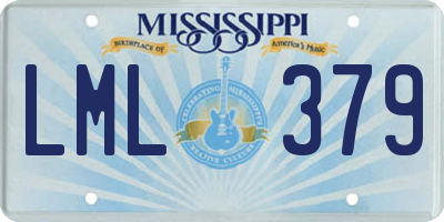MS license plate LML379