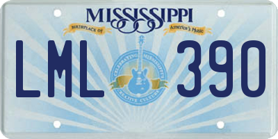 MS license plate LML390