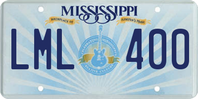 MS license plate LML400
