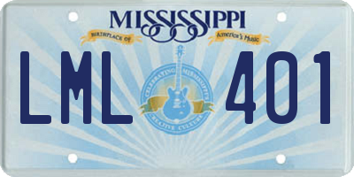 MS license plate LML401