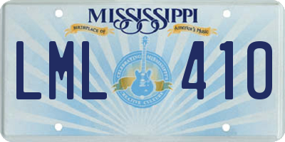 MS license plate LML410