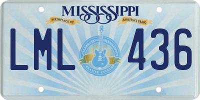 MS license plate LML436