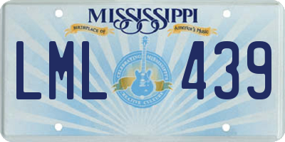 MS license plate LML439
