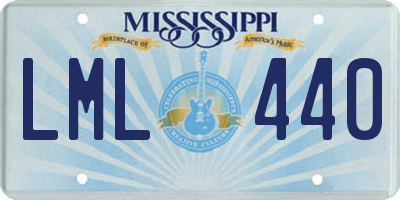 MS license plate LML440