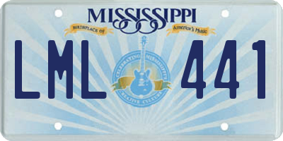 MS license plate LML441