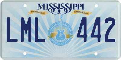 MS license plate LML442