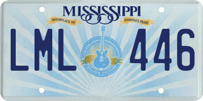 MS license plate LML446