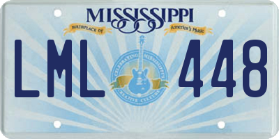 MS license plate LML448