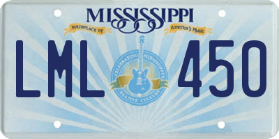 MS license plate LML450