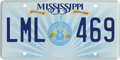 MS license plate LML469