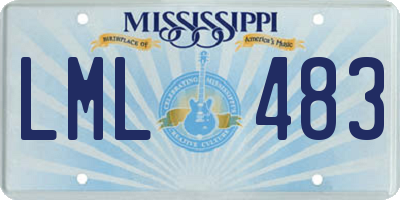 MS license plate LML483