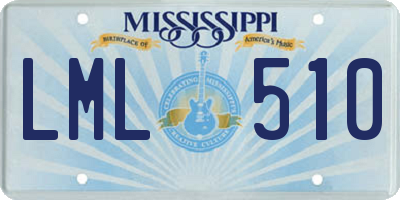 MS license plate LML510