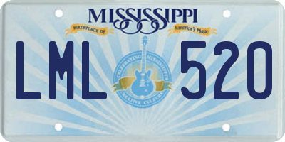 MS license plate LML520