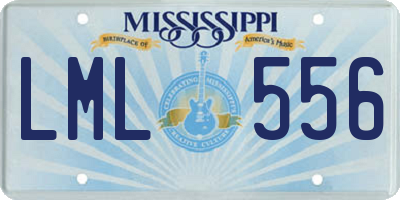 MS license plate LML556