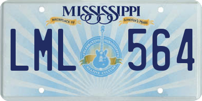 MS license plate LML564