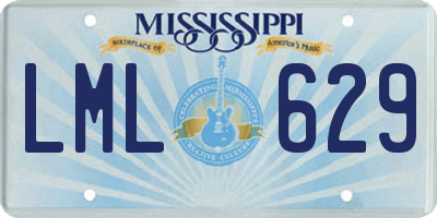 MS license plate LML629