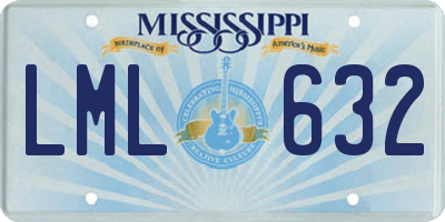 MS license plate LML632