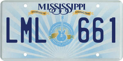 MS license plate LML661