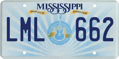 MS license plate LML662
