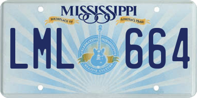 MS license plate LML664