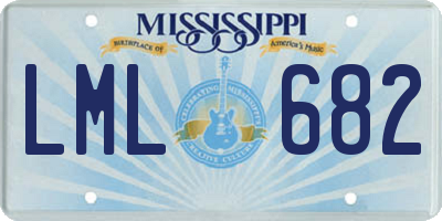 MS license plate LML682