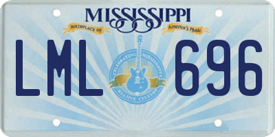 MS license plate LML696