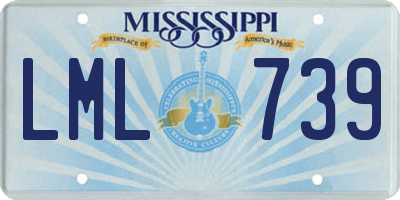 MS license plate LML739