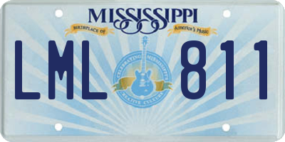 MS license plate LML811