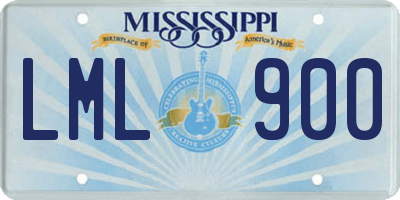 MS license plate LML900
