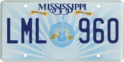 MS license plate LML960