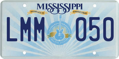 MS license plate LMM050