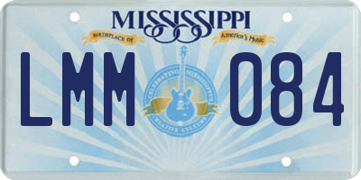MS license plate LMM084
