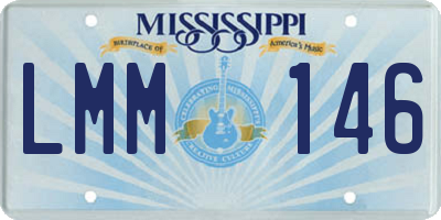 MS license plate LMM146