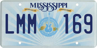 MS license plate LMM169