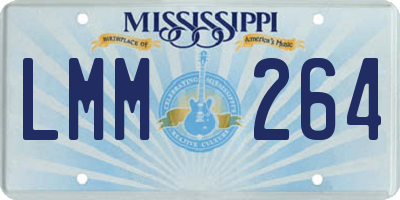 MS license plate LMM264