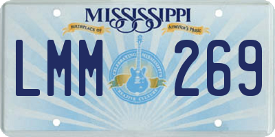 MS license plate LMM269