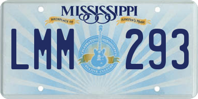 MS license plate LMM293
