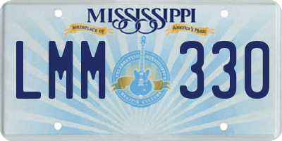 MS license plate LMM330