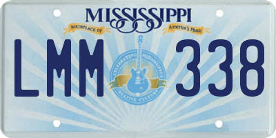 MS license plate LMM338