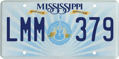 MS license plate LMM379