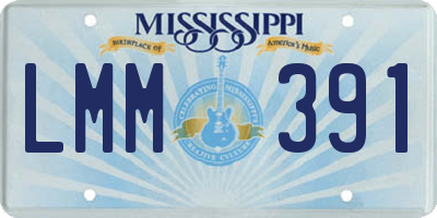 MS license plate LMM391