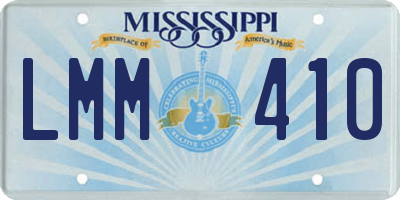 MS license plate LMM410