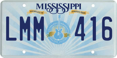 MS license plate LMM416