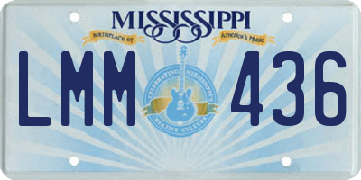 MS license plate LMM436