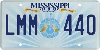 MS license plate LMM440
