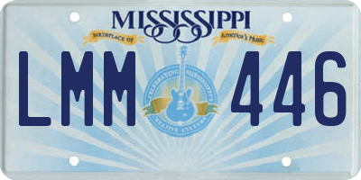 MS license plate LMM446