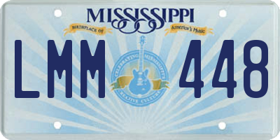 MS license plate LMM448