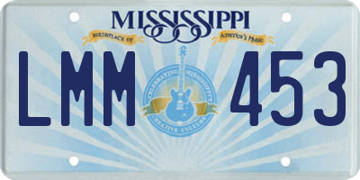 MS license plate LMM453