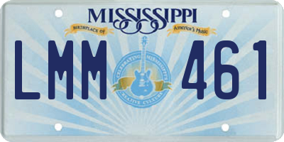 MS license plate LMM461